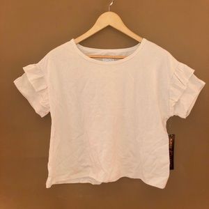 Almost Famous Ruffle Sleeve T-Shirt Blouse